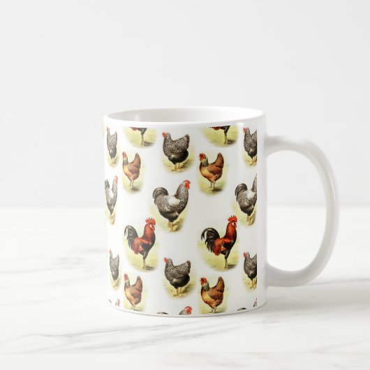 Land Chicken Pattern Koffiemok (Rechts)