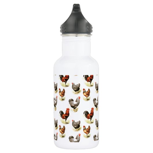 Land Chicken Pattern Waterfles (Rechts)