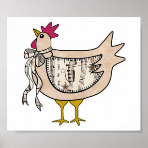 Land Chicken Poster