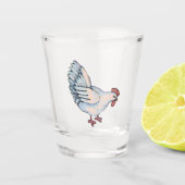 Land Chicken Shot Glass Glas (Voorkant)