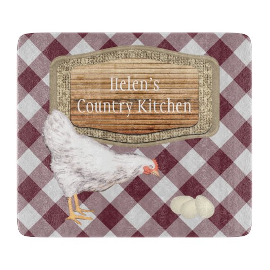 Land Chicken Snijplank (Voorkant)