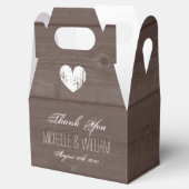  land chique houten graan bruiloft gunst doos bedankdoosjes (Geopend)