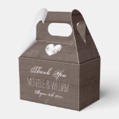  land chique houten graan bruiloft gunst doos bedankdoosjes (Voorkant Zijde)