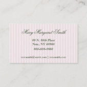 Land Chique Rozen/Stripes Calling/Visitekaartje Visitekaartje (Achterkant)