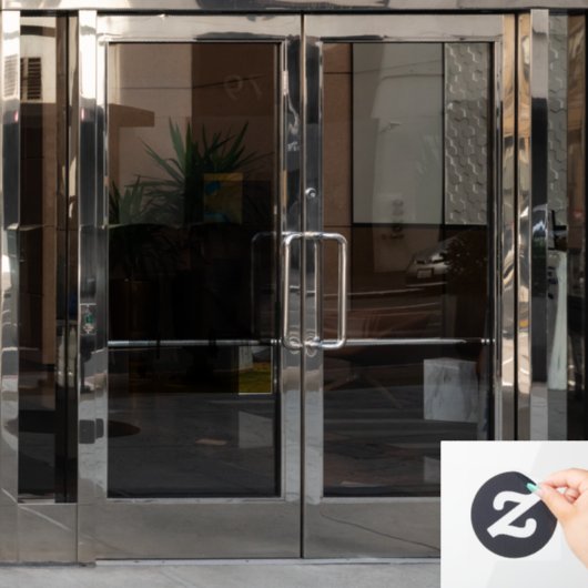 LAND CHURCH WINDOW-CLING RAAMSTICKER (Kantoordeur)