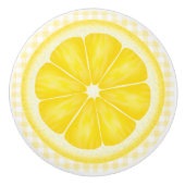 Land Citroen fruit keramische knop (Voorkant)