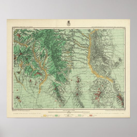 Land Classification Map of Southwestern New Mexico Poster (Voorkant)