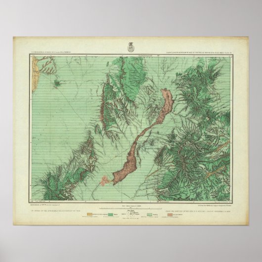 Land Classification Map of Southwestern New Mexico Poster (Voorkant)