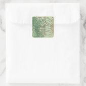 Land Classification Map of Southwestern New Mexico Vierkante Sticker (Tas)