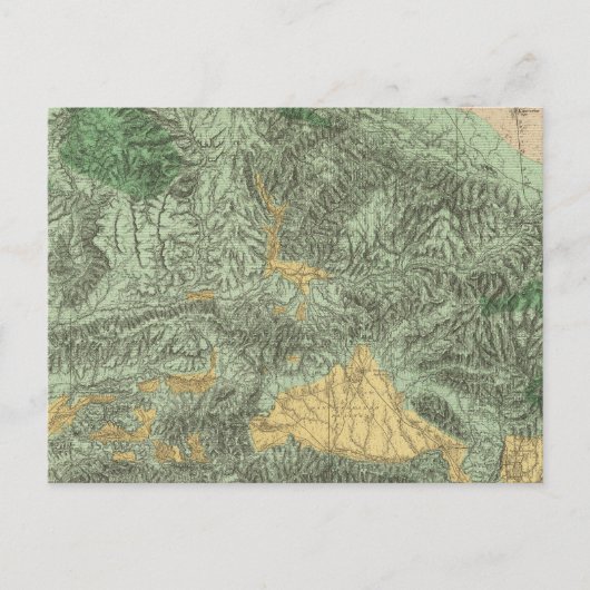 Land Classification Map van Californië Briefkaart (Voorkant)