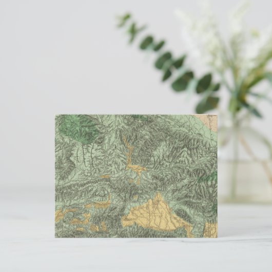 Land Classification Map van Californië Briefkaart (Staand voorkant)