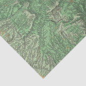 Land Classification Map van Californië Tissuepapier (Detail)