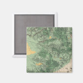 Land Classification Map van Zuid-Californië Magneet (Voorkant / Achterkant)