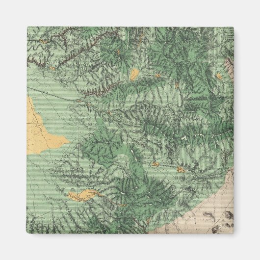 Land Classification Map van Zuid-Californië Magneet (Voorkant)