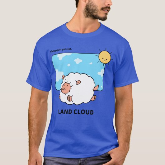 Land Cloud Cute Animals vintage T-shirt (Voorkant)