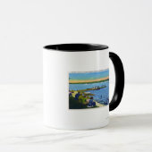 Land Club Uitzicht Sailboot Regatta # 2 Mok (Voorkant rechts)