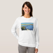 Land Club Uitzicht Sailboot Regatta # 2 T-shirt (Voorkant volledig)