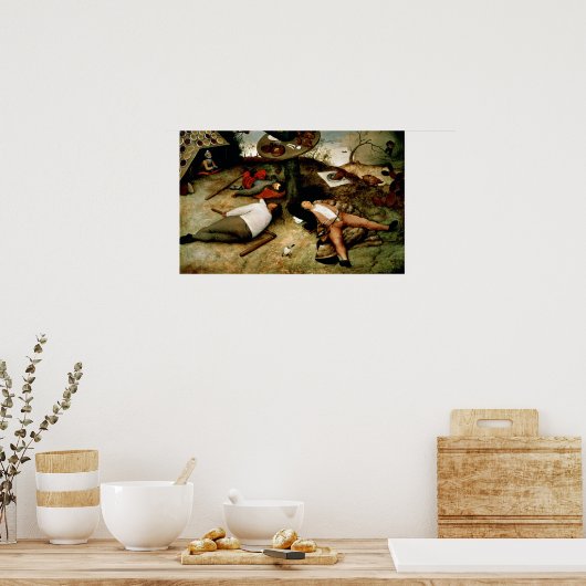 Land Cockaigne, 1567 Poster (Keuken)