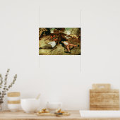 Land Cockaigne van Pieter Bruegel de Ouder Poster (Keuken)
