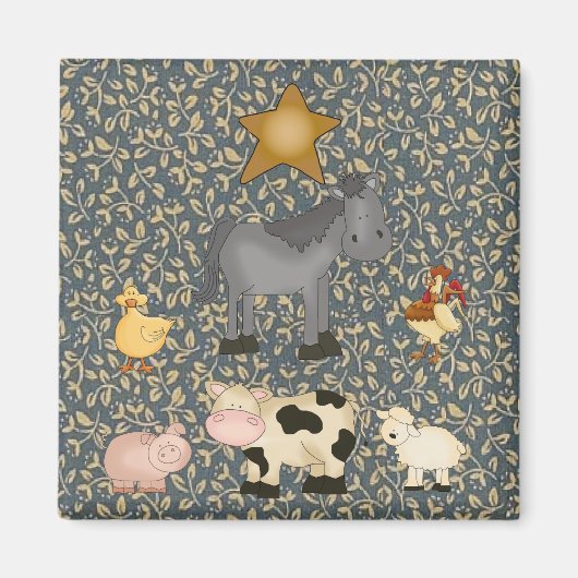 Land Collectie Boerderijdieren Koelkastmagneet Magneet (Voorkant)