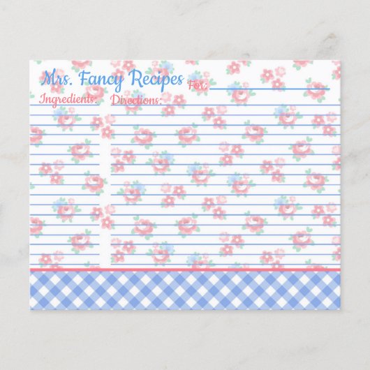 Land Cottage Shabby Chic Floral - Aangepast (Voorkant)