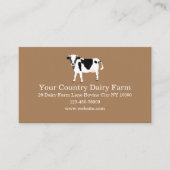 Land Cow Dairy Boerderij Visitekaartje (Voorkant)