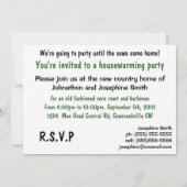 Land Cow Housewarming Party Kaart (Achterkant)