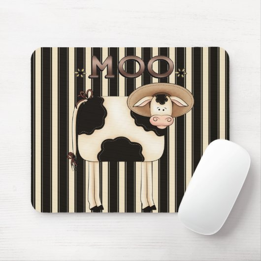Land Cow Humor Mousepad Muismat (Met muis)