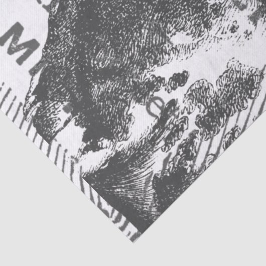 Land Cow-ontkoppelingstaal Tissuepapier (Detail)