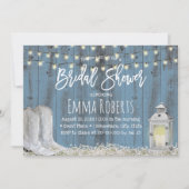 Land Cowboy Boots & Lantern Vrijgezellenfeest Kaart (Voorkant)