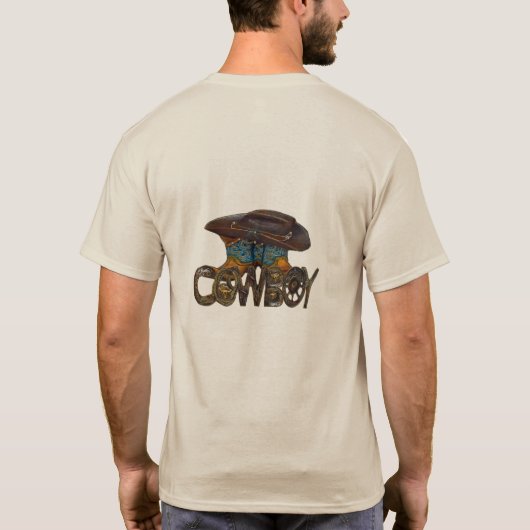 Land Cowboy Boots Pet T-Shirt (Achterkant)
