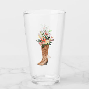 Land Cowboy Cowgirl Boot Weddenschap Glas