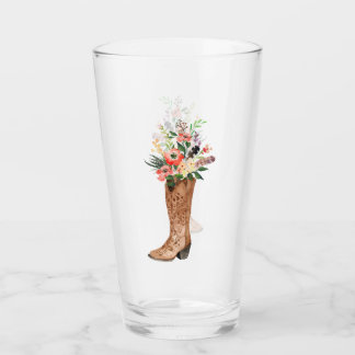 Land Cowboy Cowgirl Boot Weddenschap Glas