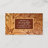  land cowboy gereedschapsleer western visitekaartje (Achterkant)