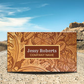  land cowboy gereedschapsleer western visitekaartje