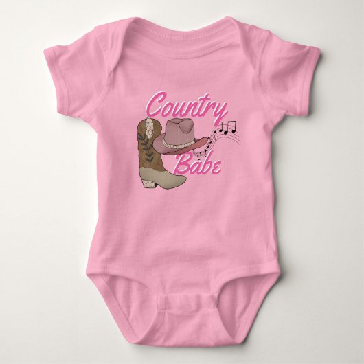 Land Cowgirl Rustic Music Southern Chic Pet Romper (Voorkant)