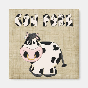 Land Cowpoke Fun Bull Fridge Magnet