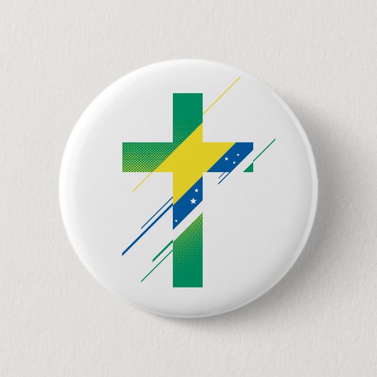 Land & Creed - Brazilië Ronde Button 5,7 Cm (Voorkant)