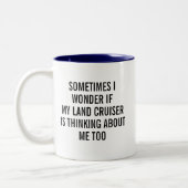 Land Cruiser Grappig  Tweekleurige Koffiemok (Links)