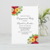 Land Daisies Engagement Party Kaart (Staand voorkant)