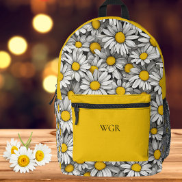 Land Daisies Monogram Bedrukte Rugzak