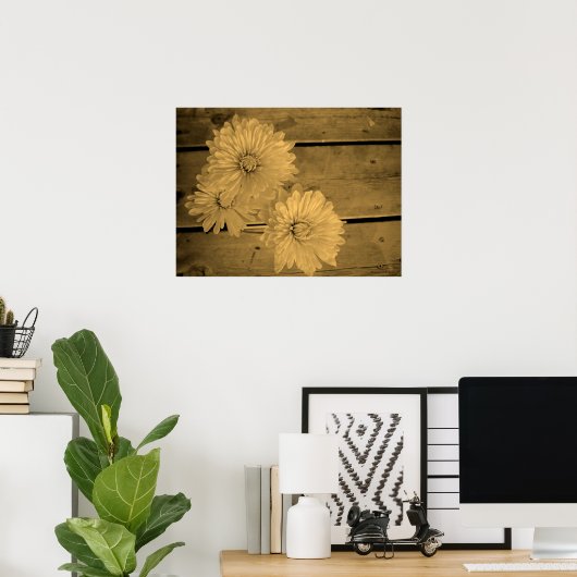 Land Daisies Poster (Thuiskantoor)