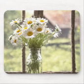 Land Daisy Boeket In Venster Muismat (Voorkant)