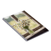 Land Daisy Boeket In Venster Notitieboek (Rechterzijde)