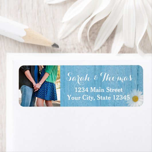 Land Daisy Foto Retouradres Labels (Insitu)