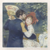 Land Dance - Renoir Impressionist Painting Glazen Onderzetter (Voorkant)