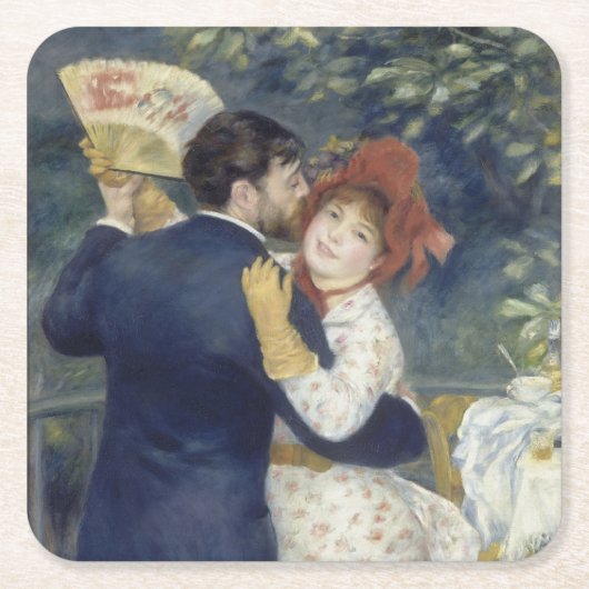 Land Dance - Renoir Impressionist Painting Kartonnen Onderzetters (Voorkant)