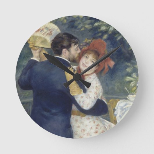 Land Dance - Renoir Impressionist Painting Ronde Klok (Voorkant)