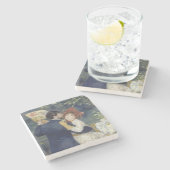 Land Dance - Renoir Impressionist Painting Stenen Onderzetter (Zijkant)