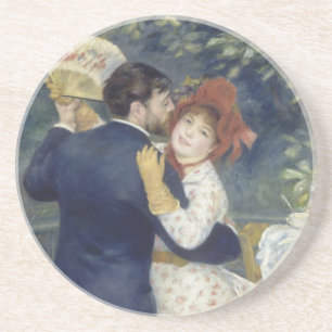 Land Dance - Renoir Impressionist Painting Zandsteen Onderzetter